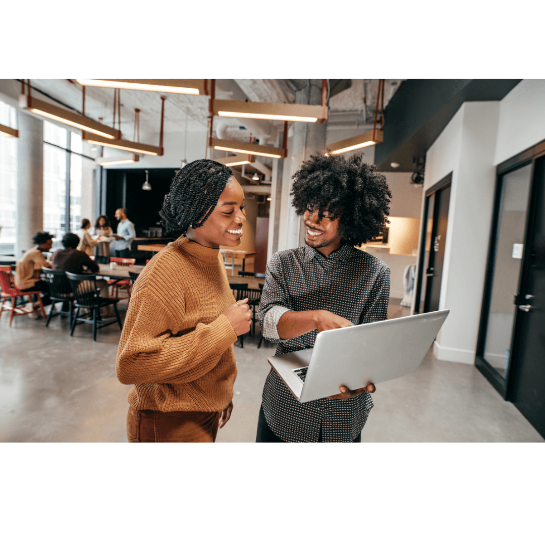 Diverse entrepreneurs collaborating