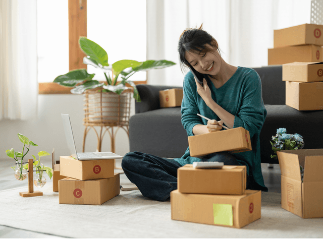 Successful business launch celebration